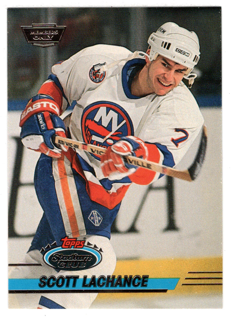 Scott Lachance - New York Islanders (NHL Hockey Card) 1993-94 Topps Stadium Club # 465 Mint
