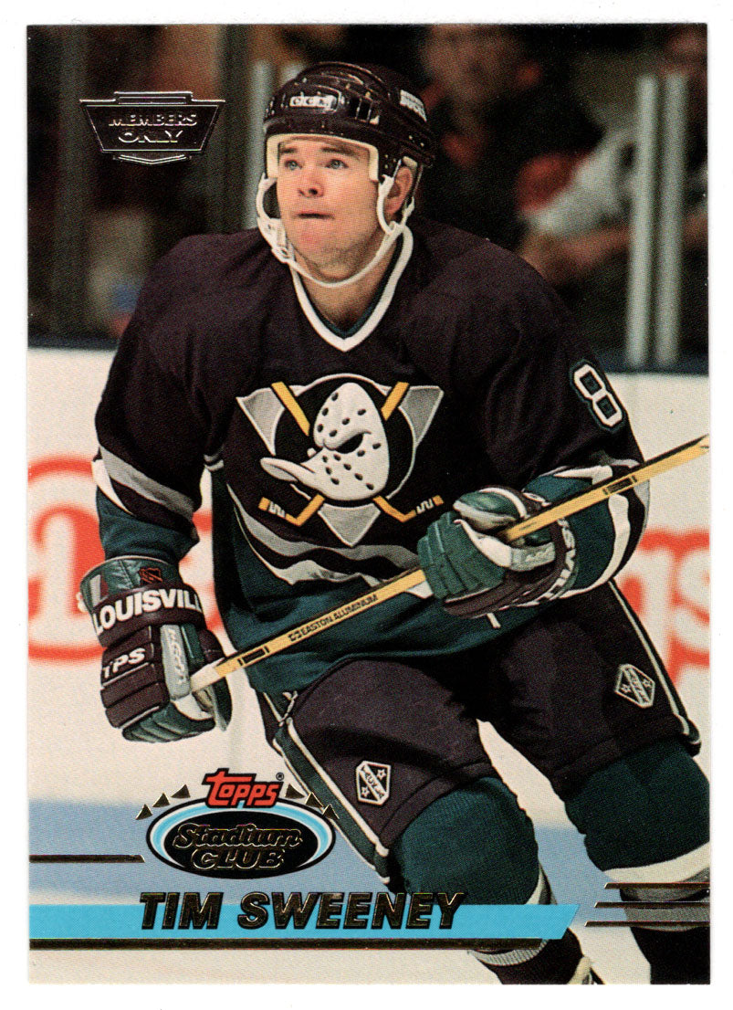 Tim Sweeney - Anaheim Ducks (NHL Hockey Card) 1993-94 Topps Stadium Club # 473 Mint