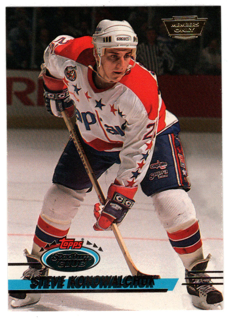 Steve Konowalchuk - Washington Capitals (NHL Hockey Card) 1993-94 Topps Stadium Club # 481 Mint