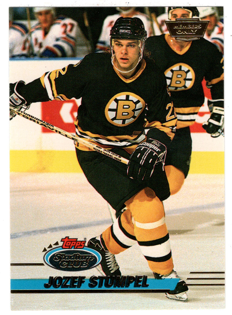 Jozef Stumpel - Boston Bruins (NHL Hockey Card) 1993-94 Topps Stadium Club # 488 Mint
