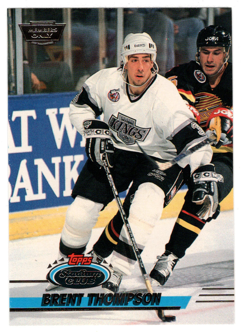 Brent Thompson - Los Angeles Kings (NHL Hockey Card) 1993-94 Topps Stadium Club # 489 Mint