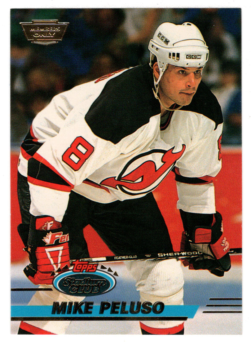 Mike Peluso - New Jersey Devils (NHL Hockey Card) 1993-94 Topps Stadium Club # 497 Mint