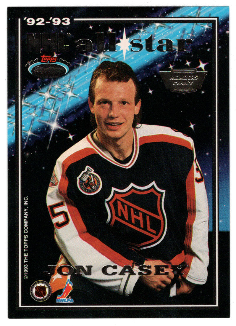 Craig Billington - Jon Casey - All-Stars (NHL Hockey Card) 1993-94 Topps Stadium Club # 7 Mint