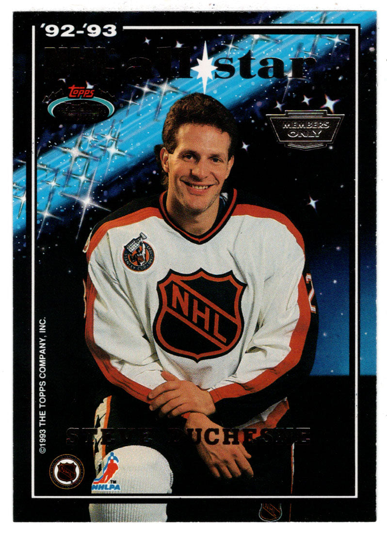 Steve Duchesne - Steve Chiasson - All-Stars (NHL Hockey Card) 1993-94 Topps Stadium Club # 8 Mint