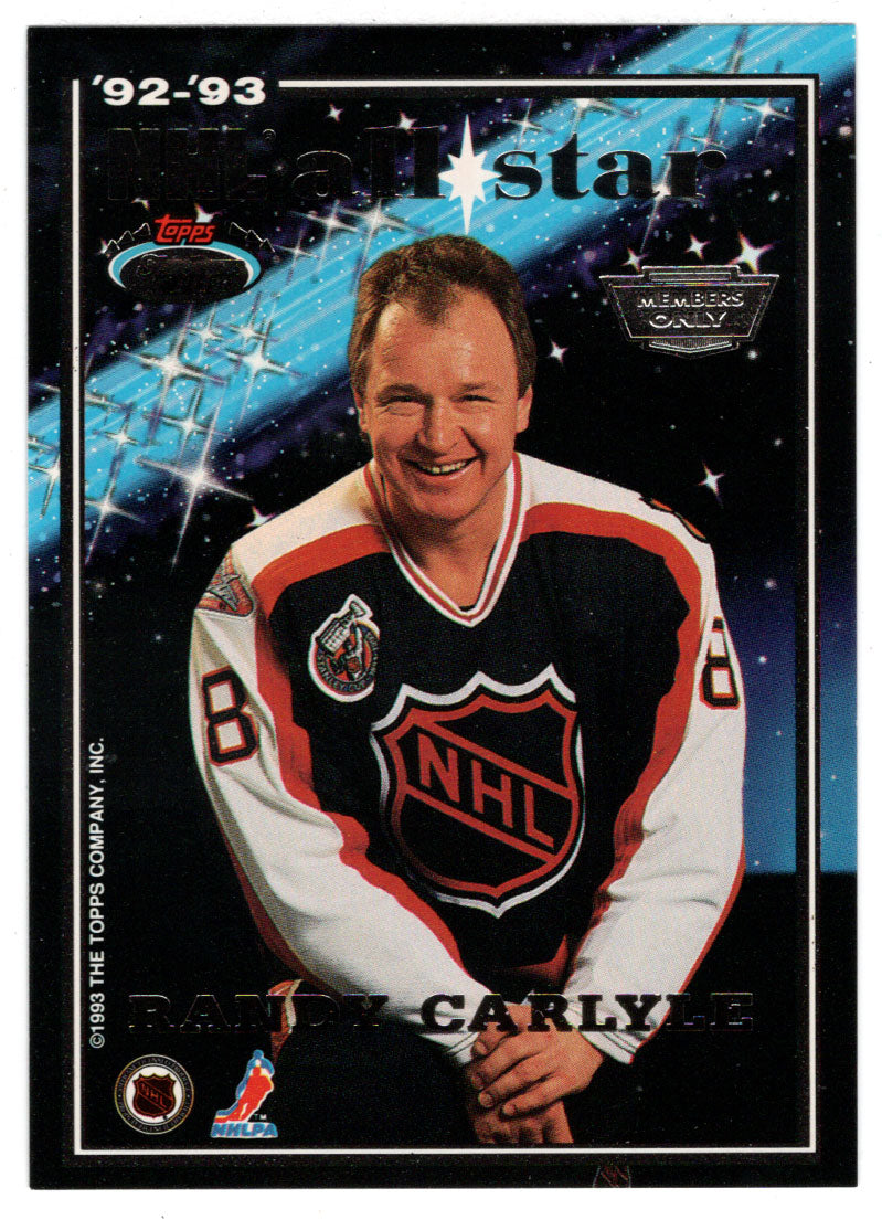 Randy Carlyle - Brad Marsh - All-Stars (NHL Hockey Card) 1993-94 Topps Stadium Club # 15 Mint