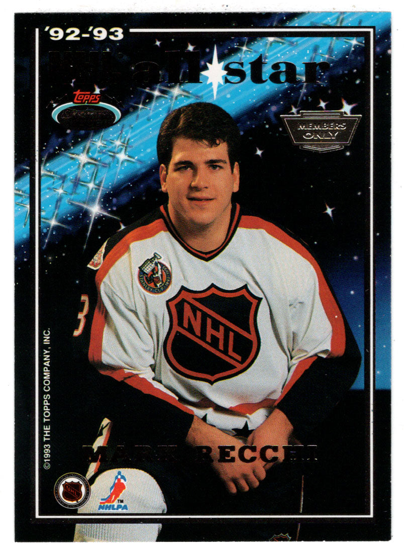 Mark Recchi - Luc Robitaille - All-Stars (NHL Hockey Card) 1993-94 Topps Stadium Club # 18 Mint