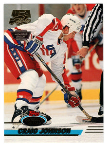 Craig Johnson - Team USA - Members Only (NHL Hockey Card) 1993-94 Topps Stadium Club # 11 Mint