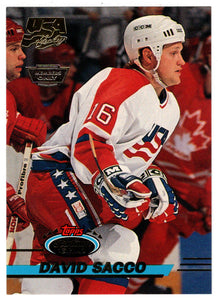 David Sacco - Team USA - Members Only (NHL Hockey Card) 1993-94 Topps Stadium Club # 22 Mint