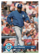 Cito Gaston - Manager - 1993 Blue Jays 1992 Championship Season (MLB Baseball Card) 1993 Donruss # 28 Mint