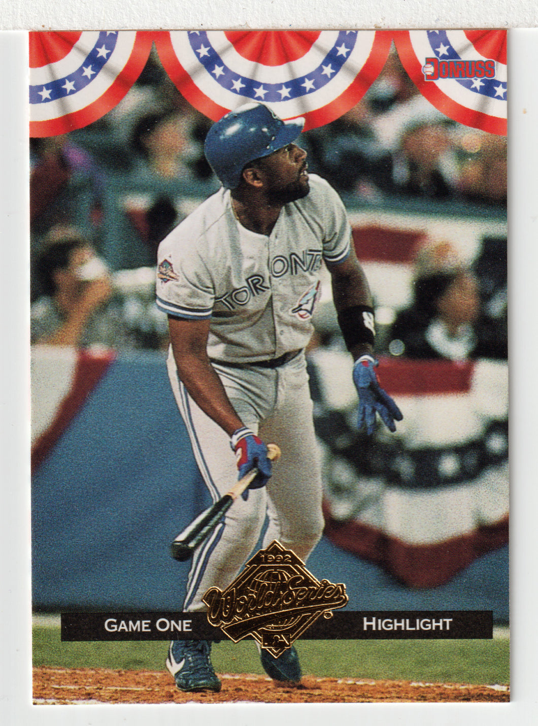 Joe Carter - WS Foil - 1993 Blue Jays 1992 Championship Season (MLB Baseball Card) 1993 Donruss # WS2 Mint