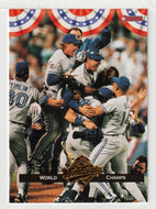 Celebration - WS Foil - 1993 Blue Jays 1992 Championship Season (MLB Baseball Card) 1993 Donruss # WS9 Mint