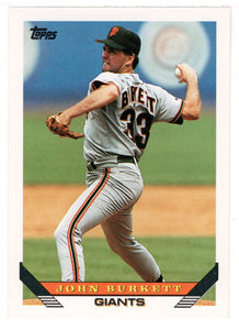 John Burkett - San Francisco Giants (MLB Baseball Card) 1993 Topps # 66 Mint