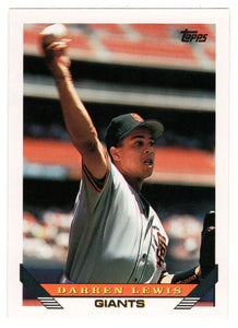 Darren Lewis - San Francisco Giants (MLB Baseball Card) 1993 Topps # 176 Mint