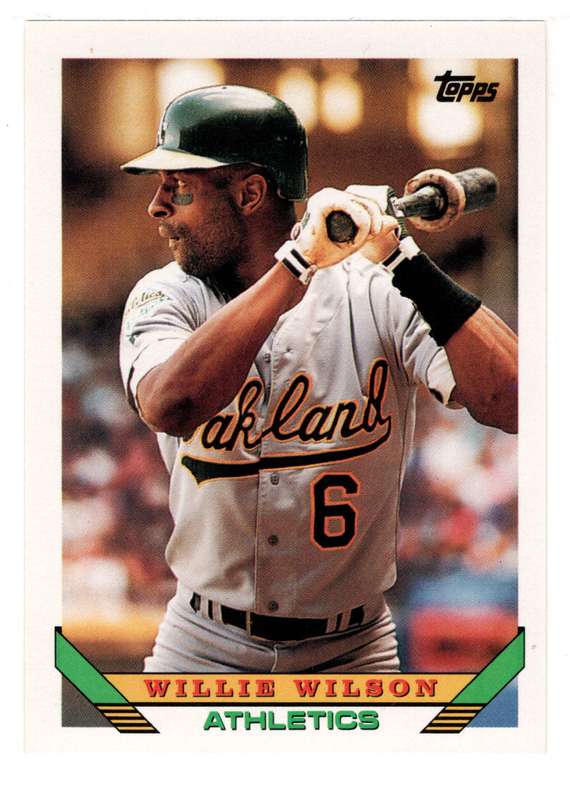 Willie Wilson - Oakland Athletics (MLB Baseball Card) 1993 Topps # 318 Mint