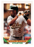 Willie Wilson - Oakland Athletics (MLB Baseball Card) 1993 Topps # 318 Mint
