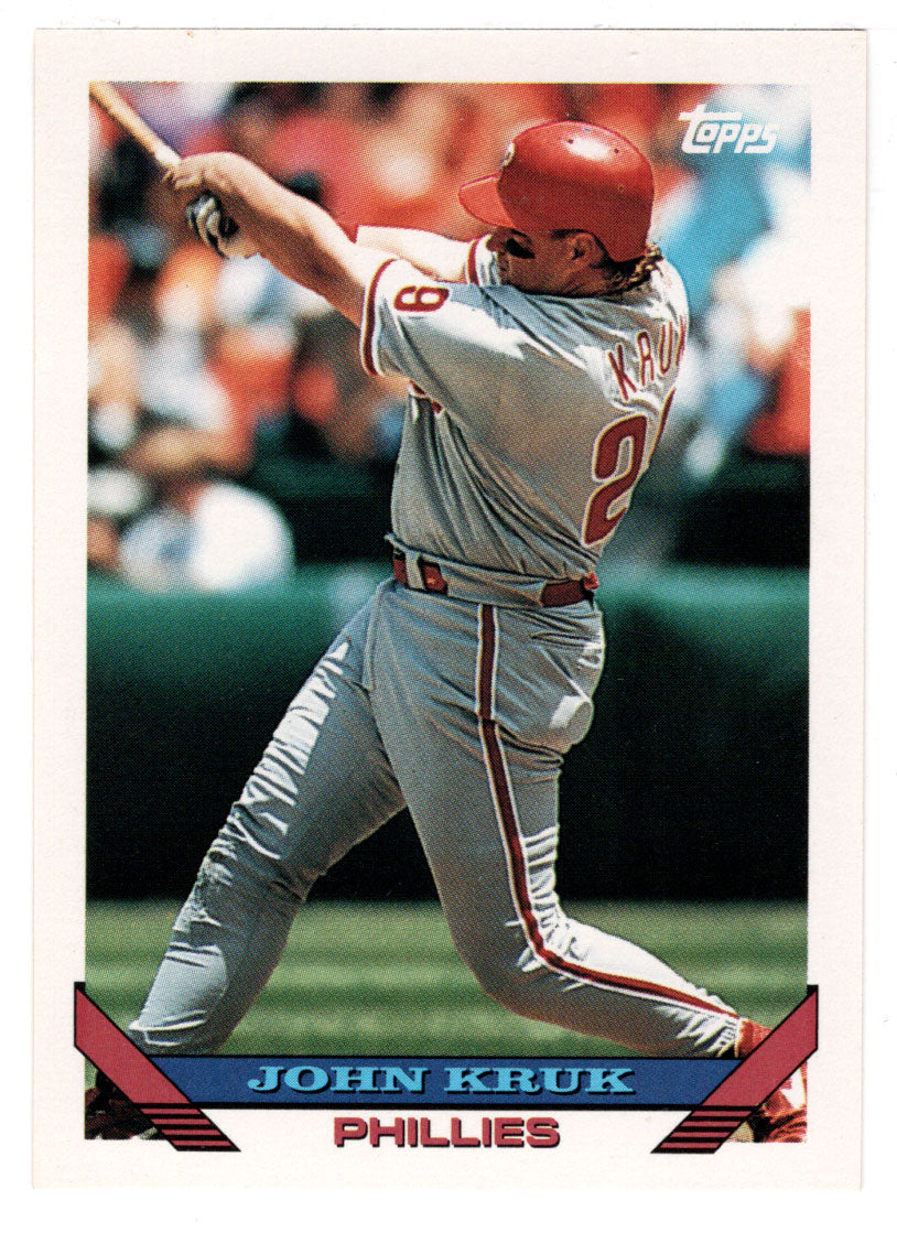 John Kruk - Philadelphia Phillies (MLB Baseball Card) 1993 Topps # 340 Mint