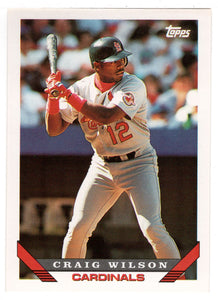 Craig Wilson - St. Louis Cardinals (MLB Baseball Card) 1993 Topps # 366 Mint