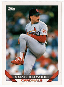 Omar Olivares - St. Louis Cardinals (MLB Baseball Card) 1993 Topps # 490 Mint