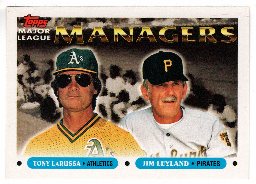 Tony LaRussa - Jim Leyland - Managers (MLB Baseball Card) 1993 Topps # 511 Mint