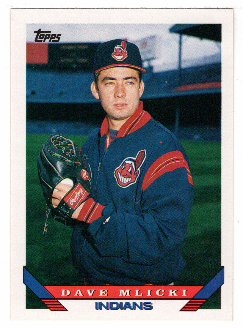 Dave Mlicki - Cleveland Indians (MLB Baseball Card) 1993 Topps # 571 Mint