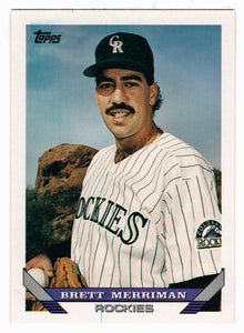 Brett Merriman RC - Colorado Rockies (MLB Baseball Card) 1993 Topps # 593 Mint