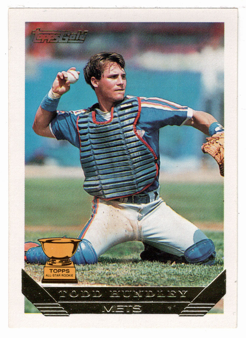 Todd Hundley - New York Mets - Gold (MLB Baseball Card) 1993 Topps # 380 Mint