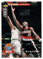 Clyde Drexler - Portland Trail Blazers - Tip Offs (NBA Basketball Card) 1994-95 Upper Deck Collector's Choice # 187 Mint