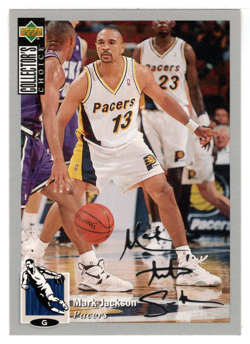 Mark Jackson - Indiana Pacers - Silver Signature (NBA Basketball Card) 1994-95 Upper Deck Collector's Choice # 249 Mint