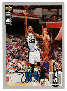 Sean Elliott - San Antonio Spurs - Silver Signature (NBA Basketball Card) 1994-95 Upper Deck Collector's Choice # 273 Mint