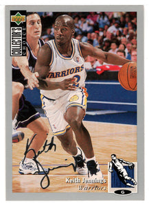 Keith Jennings - Golden State Warriors - Silver Signature (NBA Basketball Card) 1994-95 Upper Deck Collector's Choice # 336 Mint