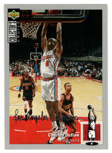 Charles Outlaw - Los Angeles Clippers - Silver Signature (NBA Basketball Card) 1994-95 Upper Deck Collector's Choice # 361 Mint