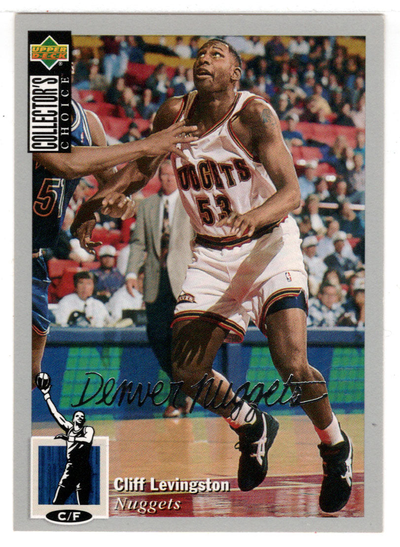 Cliff Levingston - Denver Nuggets - Silver Signature (NBA Basketball Card) 1994-95 Upper Deck Collector's Choice # 371 Mint