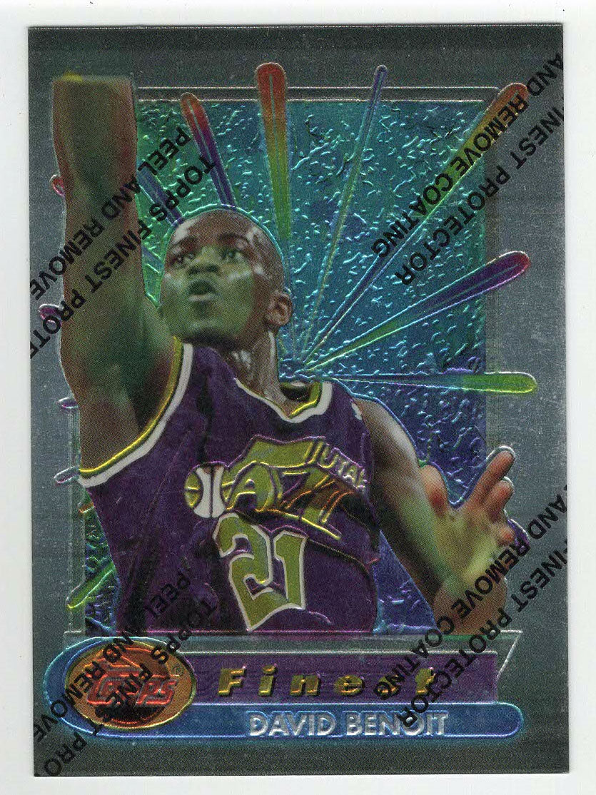 David Benoit - Utah Jazz (NBA Basketball Card) 1994-95 Topps Finest # 85 Mint