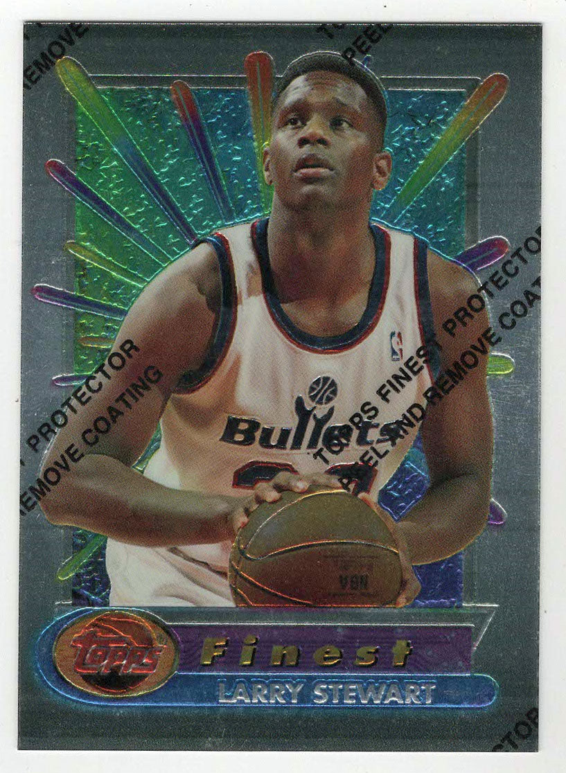 Larry Stewart - Washington Bullets (NBA Basketball Card) 1994-95 Topps Finest # 86 Mint