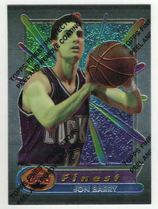 Jon Barry - Milwaukee Bucks (NBA Basketball Card) 1994-95 Topps Finest # 116 Mint