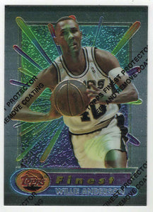 Willie Anderson - San Antonio Spurs (NBA Basketball Card) 1994-95 Topps Finest # 143 Mint
