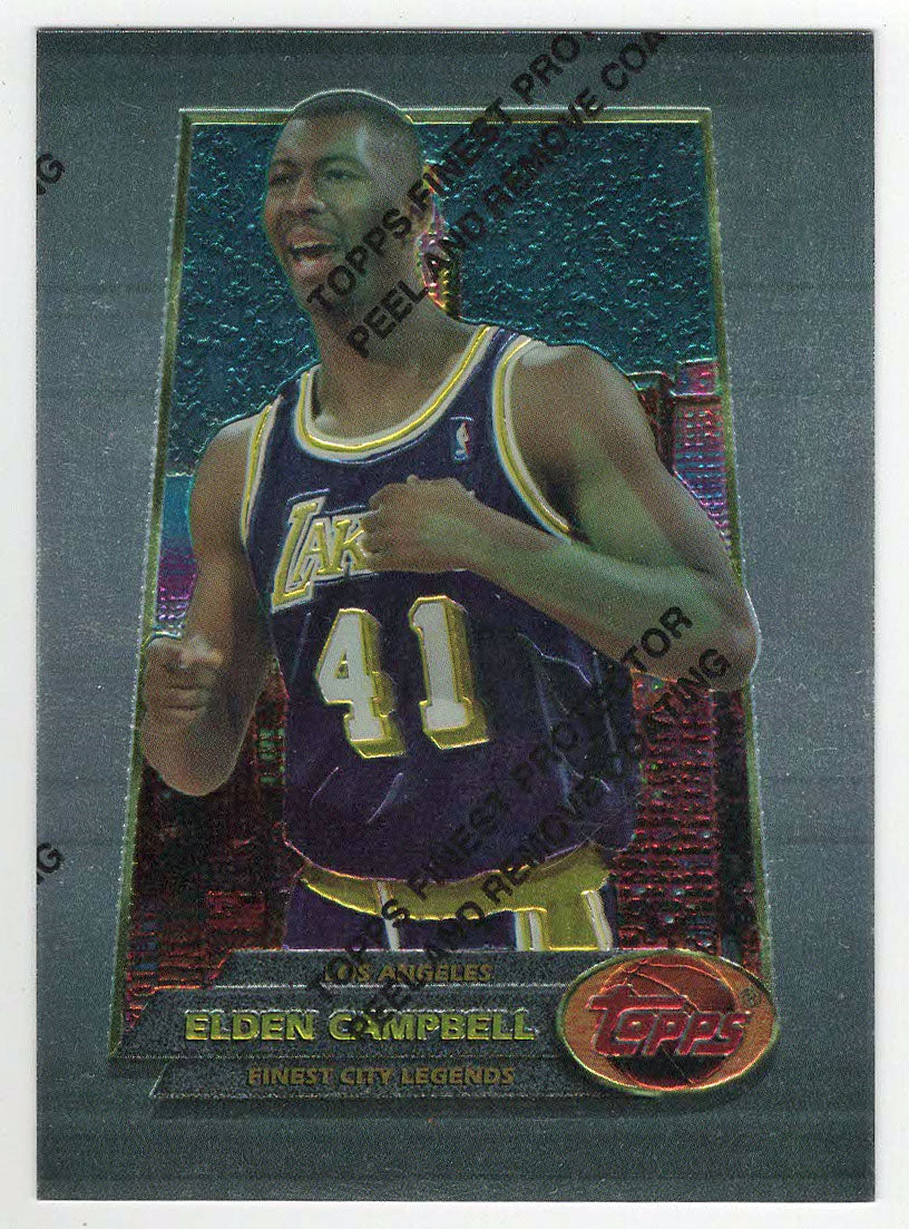 Elden Campbell - Los Angeles Lakers (NBA Basketball Card) 1994-95 Topps Finest # 153 Mint