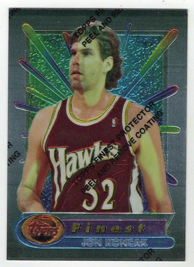Jon Koncak - Atlanta Hawks (NBA Basketball Card) 1994-95 Topps Finest # 159 Mint