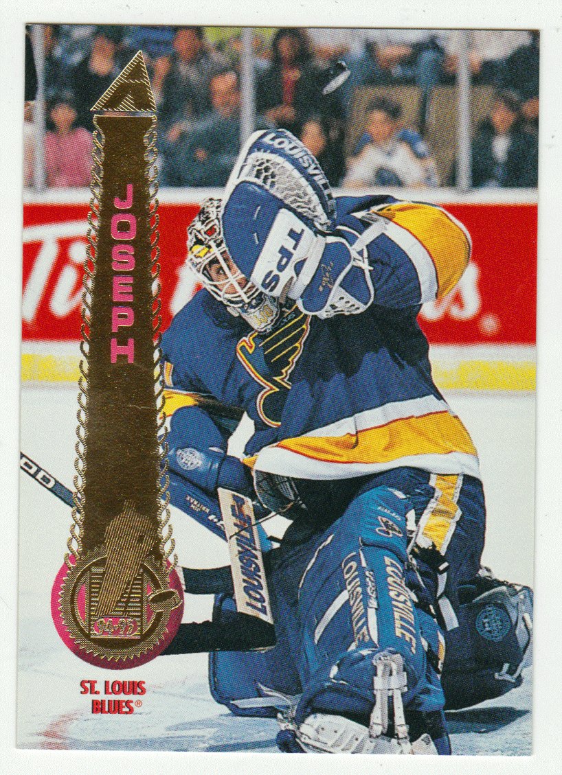 Curtis Joseph - St. Louis Blues (NHL Hockey Card) 1994-95 Pinnacle # 6 Mint