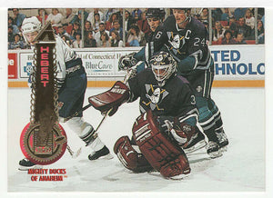 Guy Hebert - Anaheim Ducks (NHL Hockey Card) 1994-95 Pinnacle # 15 Mint