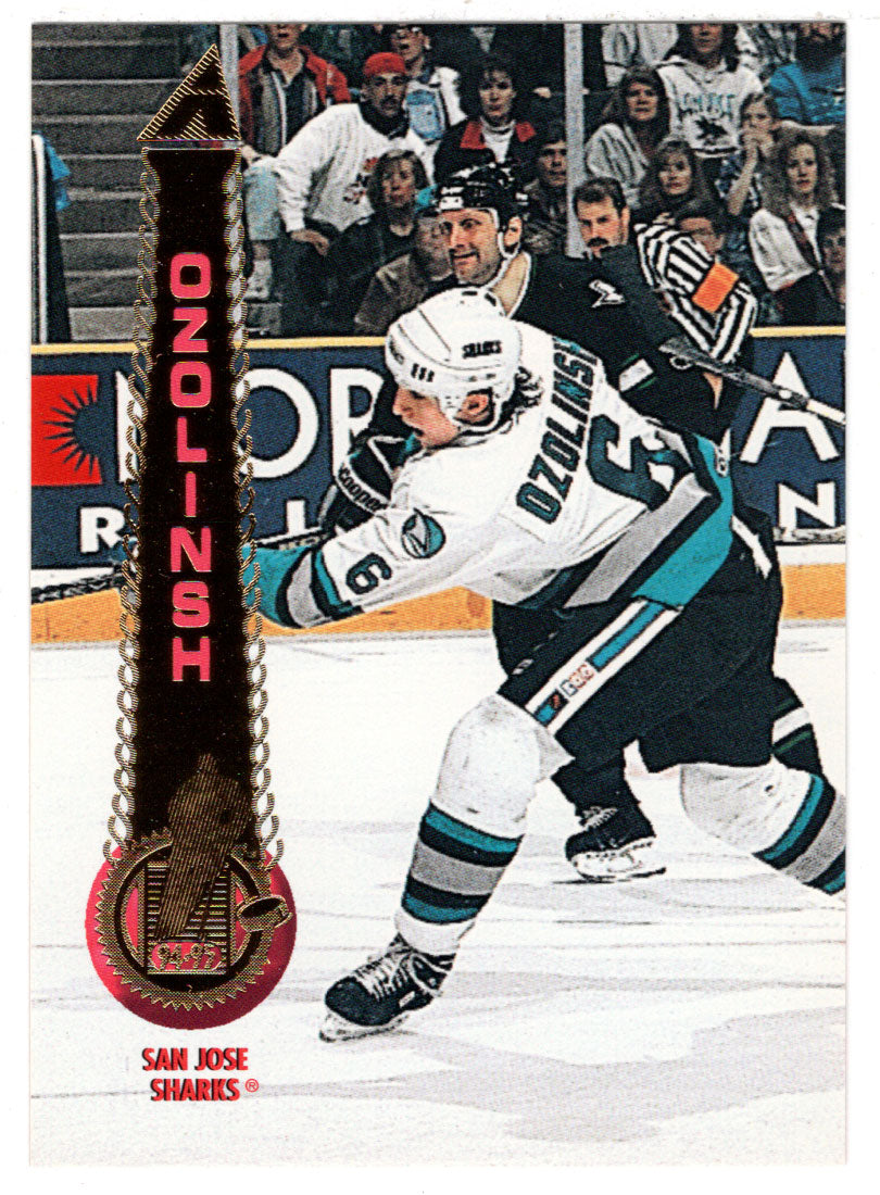 Sandis Ozolinsh - San Jose Sharks (NHL Hockey Card) 1994-95 Pinnacle # 22 Mint