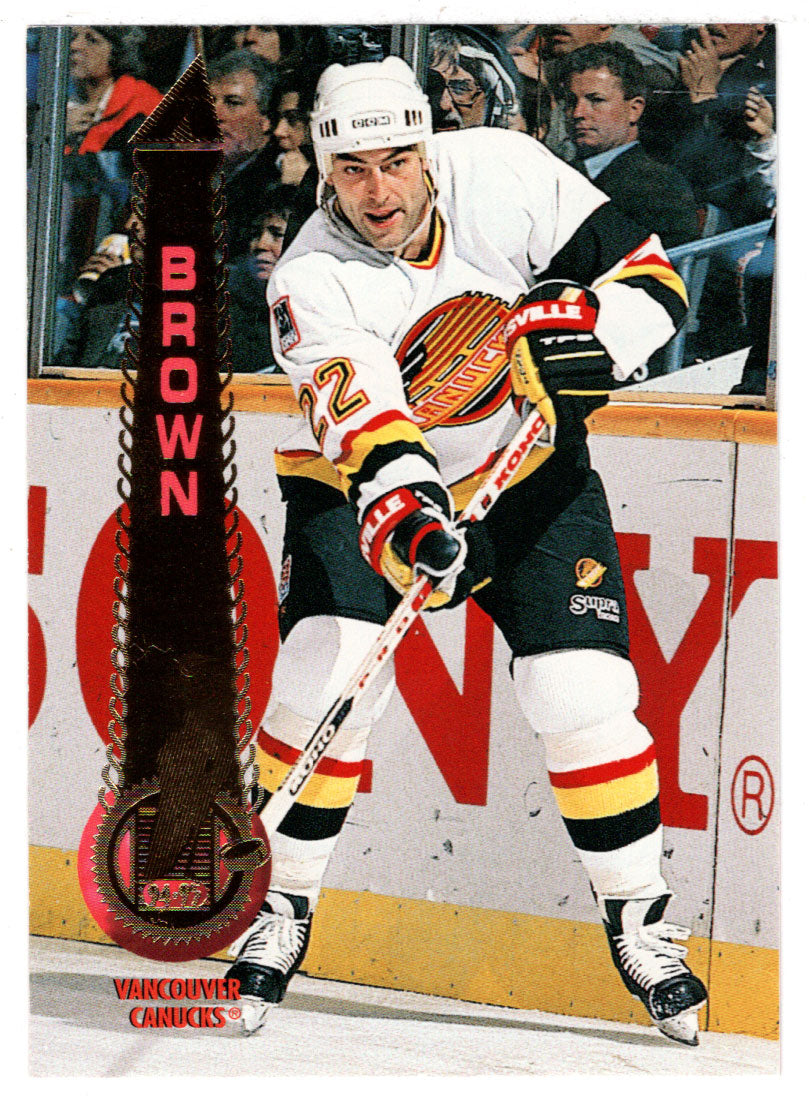 Jeff Brown - Vancouver Canucks (NHL Hockey Card) 1994-95 Pinnacle # 34 Mint