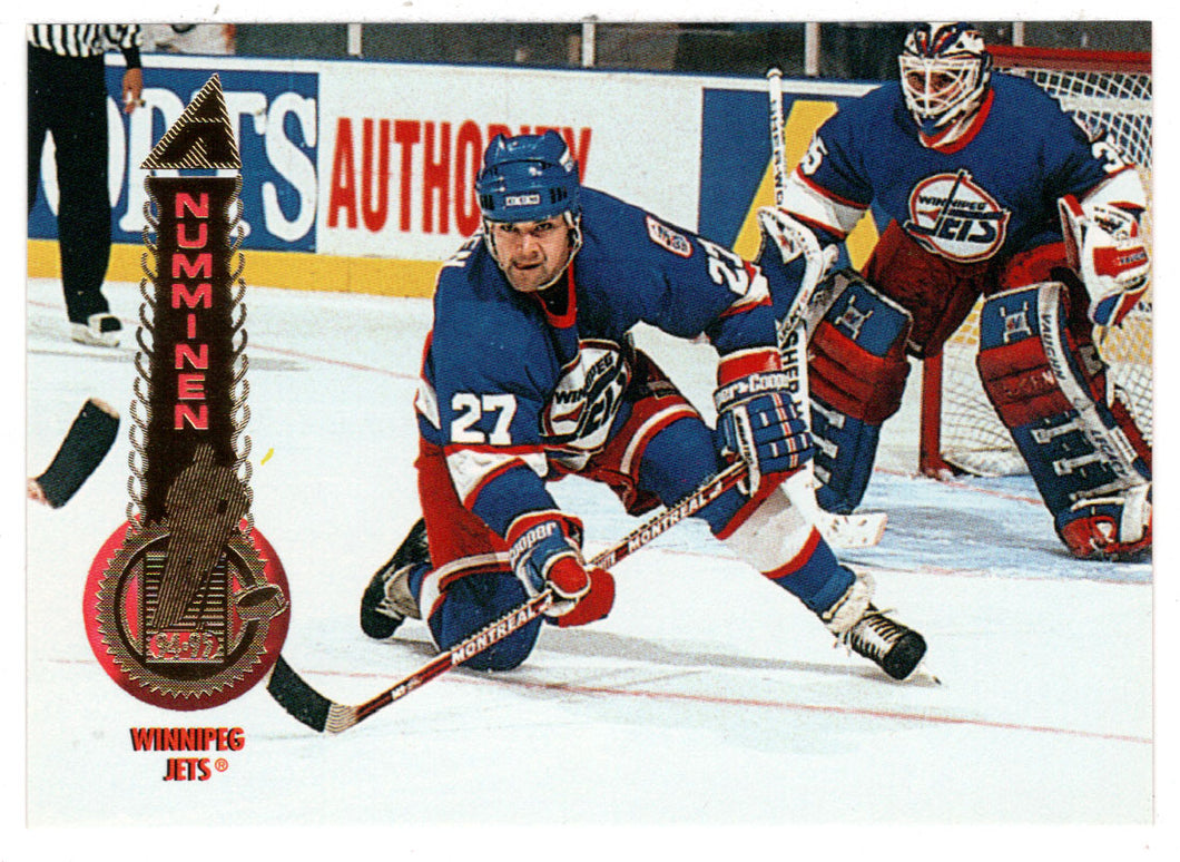 Teppo Numminen - Winnipeg Jets (NHL Hockey Card) 1994-95 Pinnacle # 77 Mint