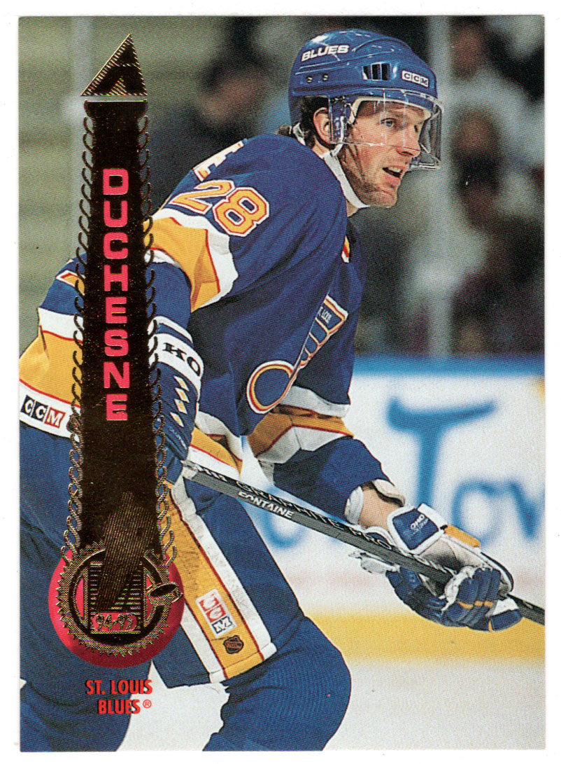 Steve Duchesne - St. Louis Blues (NHL Hockey Card) 1994-95 Pinnacle # 108 Mint