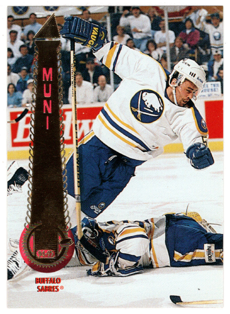 Craig Muni - Buffalo Sabres (NHL Hockey Card) 1994-95 Pinnacle # 143 Mint