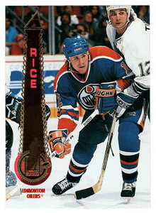 Steven Rice - Edmonton Oilers (NHL Hockey Card) 1994-95 Pinnacle # 154 Mint