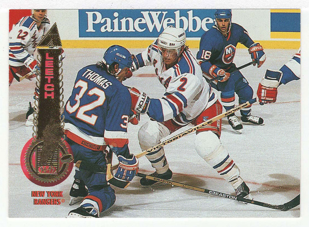 Brian Leetch - New York Rangers (NHL Hockey Card) 1994-95 Pinnacle # 155 Mint