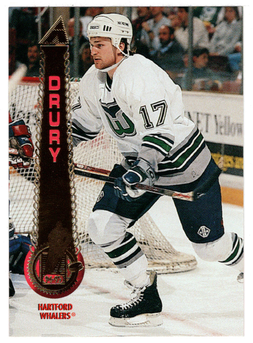 Ted Drury - Hartford Whalers (NHL Hockey Card) 1994-95 Pinnacle # 187 Mint