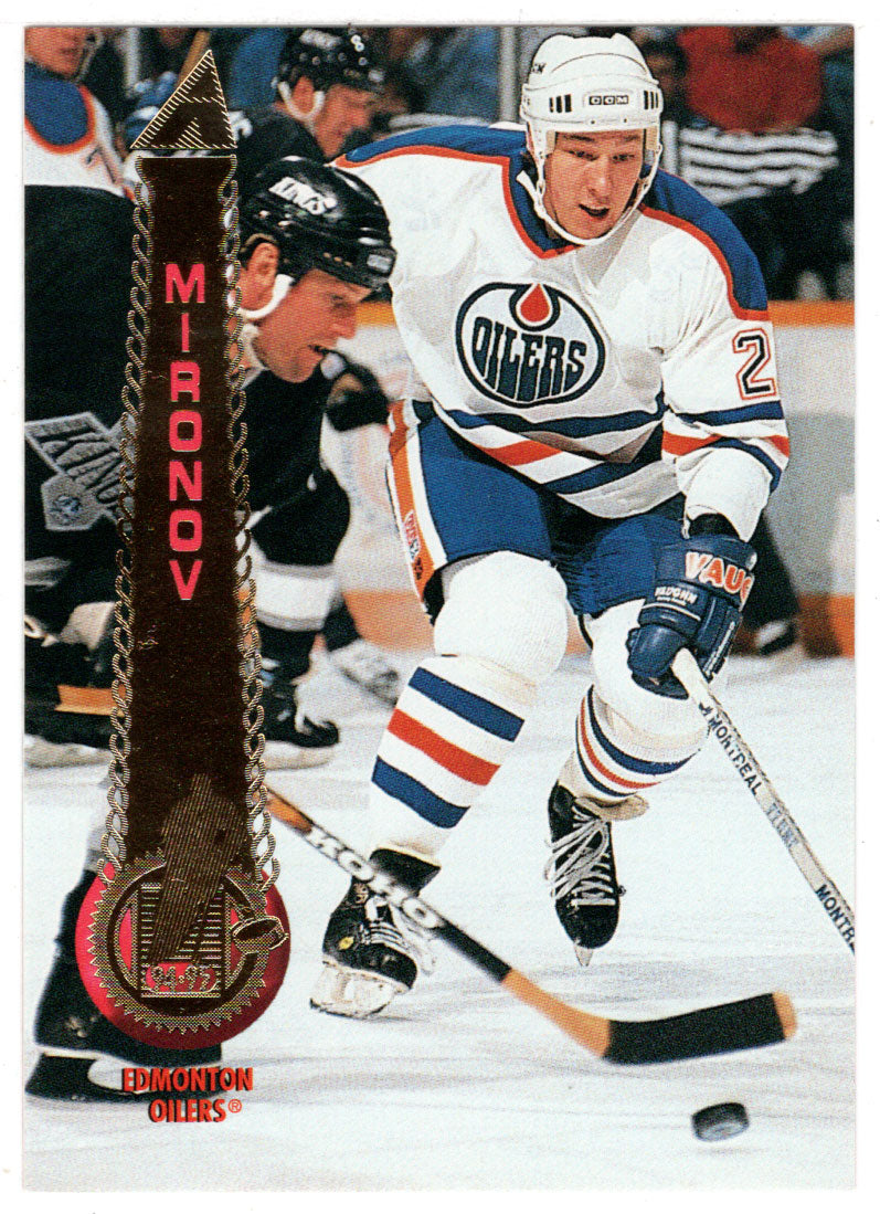 Boris Mironov - Edmonton Oilers (NHL Hockey Card) 1994-95 Pinnacle # 188 Mint