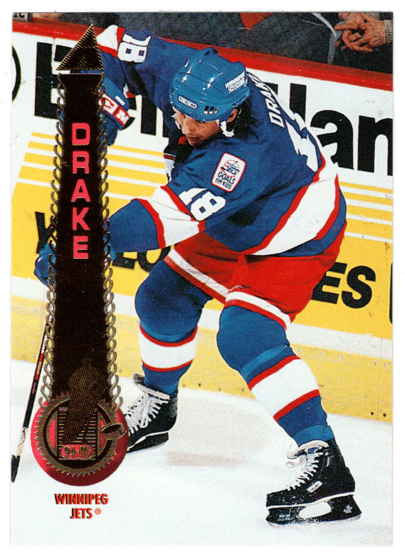 Dallas Drake - Winnipeg Jets (NHL Hockey Card) 1994-95 Pinnacle # 225 Mint